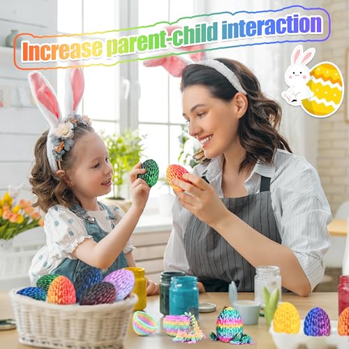 Impossmaker 12pcs 3D Printed Dragon Eggs, Prefilled Easter Dragon Egg with Dragon Toy, Easter Basket Stuffer, Goodie Bag Fillers, Easter Egg Hunt, Unique Easter Basket Gifts for Kids - style: 12P-S2