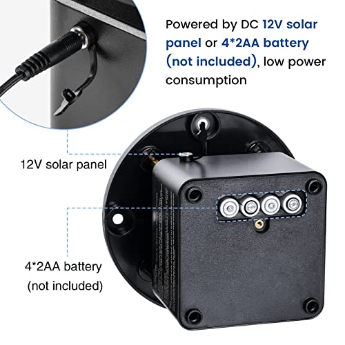 Automatic Chicken Feeder Timer, Briidea Poultry Feeder Motor and Timer Kit, Metal Spin Plate, Adjustable Mount, Ideal for Chickens, Ducks, Geese