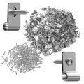 100 Pack Electric Fence Wire Clips with Screws – Stainless Steel Clamps for Mounting 12-16 Gauge Welded Wire to Wood or Metal Posts - style: LS2