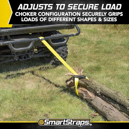 SmartStraps 2”x6’ Nylon Webbing Sling (1pk) – 6,400lb Vertical Lifting Capacity – Safely Lift Heavy Loads, Made with Strong Flexible Webbing, Small, Yellow - size: 6" 6400 lb - 1PK