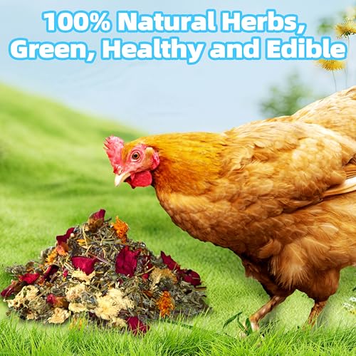 16 OZ Nesting Herbs for Chicken Coop, Premixed 8 Dried Herbs, Natural Chicken Coop Accessory, Promotes Egg Production - size: 16 OZ