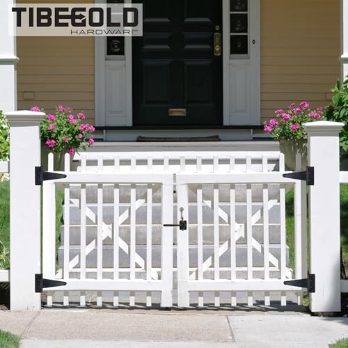 Gate Latch Cable Pull, Spring-Loaded Cable Pull, Black Gate Opener Adjustable from 2" to 6", Compatible with Vatious Gate Latches for Wooden Fence Gate, 1 Pack