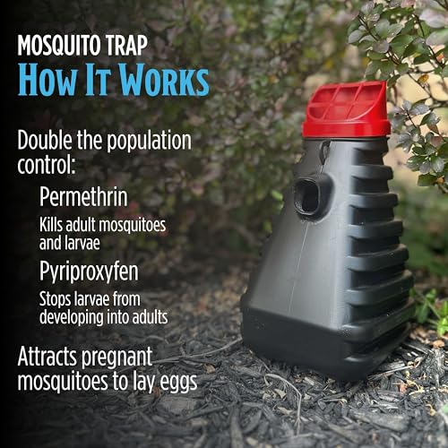 Grandpa Gus's Mosquito Trap and Outdoor Bug Killer for Outdoors, 2 Pack | Water-Activated Larvae Control for Home Backyard, Patio & Garden, Up to 35 Days & 1,500 Sq Ft Coverage Per Trap