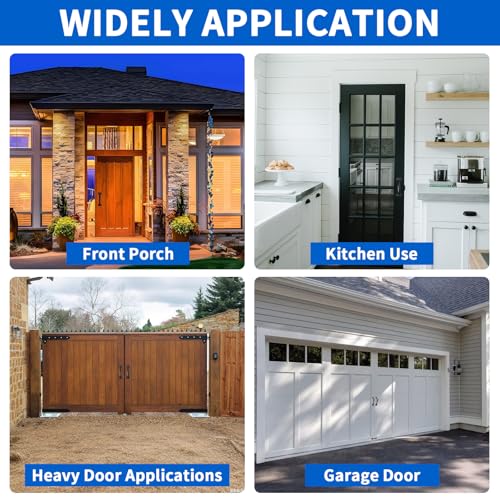 6-1/2" Pulls Gate Handle Black Handle Metal Handle Gate Pull Handle Shed Door Handle Fence Gate Handles for Wooden Fences Outdoor & Kitchen Furniture Hardware 4PCS - size: 4 Pack 6-1/2 Inch Black