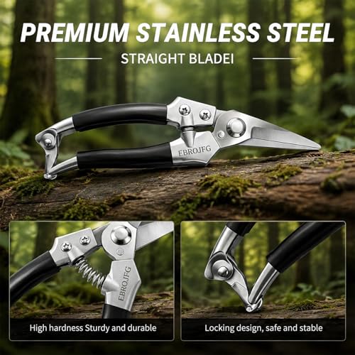 Goat Hoof Trimmers, Sheep Shears, Goat Hoof Trimmer Kit, Pruning Shears Horse Grooming Supplies Hoof Accessories – Versatile Hoof Wire and Pipe Cutting Tool for Pruning Plants as Pruning Shears - color: Silver