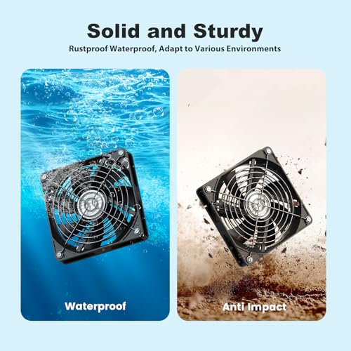 5.5" Solar Chicken Coop Fan 3 Kit, 30W Solar Powered Greenhouse Fan, Solar Exhaust & Intake Fans Outdoor Waterproof, for Outside Shed Doghouse Ventilation Air Circulation Cooling, No Battery - size: 5.5" Fan 3 Kit