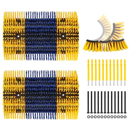 Livestock Scratching Brush, 2Pcs Cattle Scratcher Brush for Grooming, Upgraded Extra Large Horse Brushes, Relieve Itching on the Back, Cow Scratcher for Horse, Goat, Cow, Pig, Sheep (XL Size Yellow) - size: 2-PACK XL BRUSH
