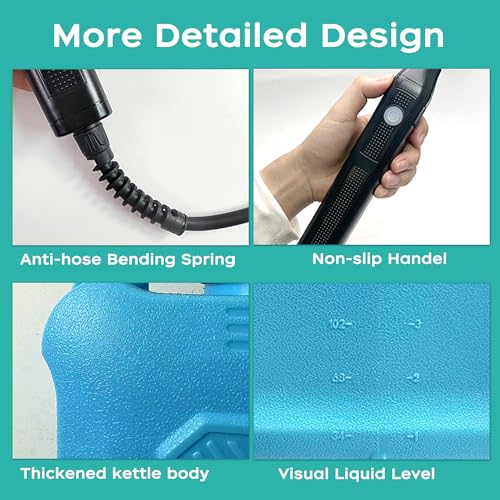 Battery Powered Sprayer 2 Gallon Garden Sprayer, Advance Electric Sprayer with 2 Adjustable Speed, 6 Mist Nozzles, USB Rechargeable with for Yard Lawn Garden (Sprayer-2 Gallon) - color: Sprayer-2 Gallon