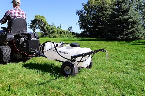 15 Gallon Pull-Behind Trailer Broadcast Sprayer - 1.1GPM, 7' Swath - size: 15 Gallon, style: Tow-Behind