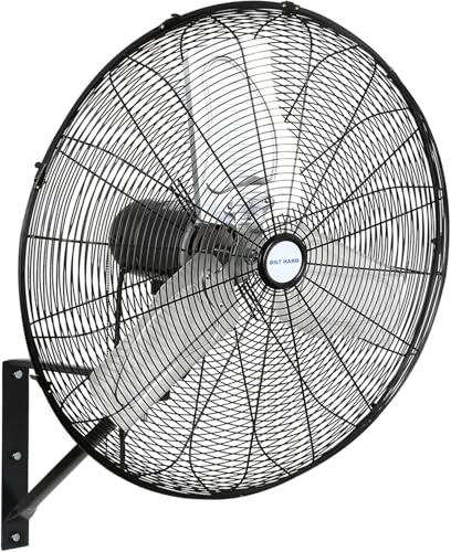 BILT HARD 6500 CFM 24in. High Velocity Industrial Wall Mounted Fan, 3-Speed Oscillating Heavy Duty Air Circulator for Commercial Use, Garage, Warehouse, Factory and Jobsite - UL Listed - size: 24 in.