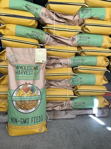 Non-GMO Soy and Corn Free Whole Grain Layer Blend 16% - Chicken Feed for Laying Hens and Ducks - Includes Essential Oils, Herbs, Oyster Shells, Vital Minerals, and Omega 3, 40lb - size: 40 Pound (Pack of 1), style: Whole Grain Layer