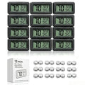 Humidity Gauge,Newlight66 Digital Hygrometer Indoor Outdoor Hygrometer Thermometer for Home Car Greenhouse（12 Pack