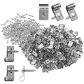 100 Pcs Stainless Steel Wire Fence Clips – Fence Wire Clamps with Screws – Secure 12-16 Gauge Welded Wire to Wood Posts - style: LS1