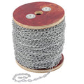 300 ft Galvanized Jack Chain, Light Duty Coil Chain, Metal Hanging Chains Spool for Bird Feeders, Flowerpots, Artworks & DIY Projects (1.4 mm Thick, 22 pounds Capacity) - size: 300 ft 1.4 mm