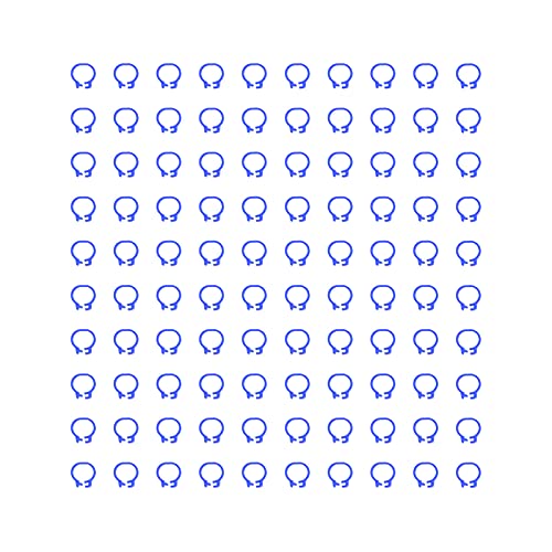 Omabeta Pigeons Leg Rings, Durable Plastic Construction Lightweight Easy to Install and Clean, Pigeons Leg Rings, for Pigeon Identification, Dark Blue, 8mm, 100 Pieces - color: Dark Blue