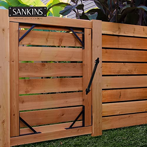 14" Gate Spring Self Closing, Adjustable Spring Gate Closer, 1pcs | Automatic Metal Gate Closure Hardware swinging door spring with Adjustable Tool for Wooden and Vinyl Fence