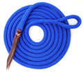 Double Braid Lead Rope with Eye Splice Loop, 12-14FT Lengths (Ultra Marine, 12 ft.) - color: Ultra Marine, size: 12 ft.