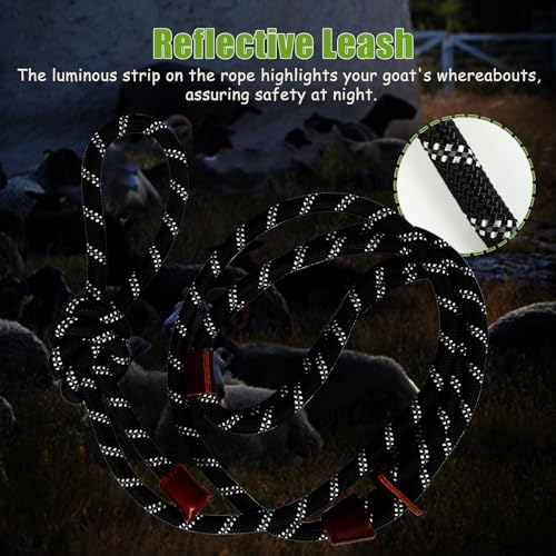 Goat Harness & Leash, Adjustable Step-in Sheep Harness, Goat Accessories, Livestock Halter Supplies for Goats and Sheep (Extra Large) - size: Extra Large