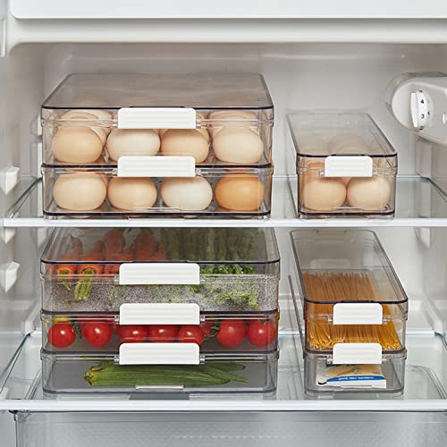 YOHA Clear Deviled Egg Tray Carrier with Lid 12 Grids Eggs Holder Case Refrigerator Egg Container Deviled Egg Platter Stackable Egg Tray Camping Picnic Travel Portable Egg Storage Container,Clear-12