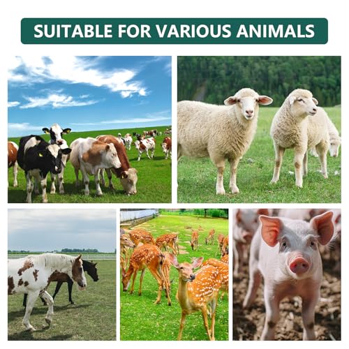 Portable 45" Long Livestock Feeding Trough,Galvanized Steel 22 Gallon Capacity HorseTrough,Heavy-Duty Sheep Trough for Livestock for Horse, Cattle, Cow, Pig, Alpaca