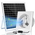 blessny 8" Solar Exhaust fan for Greenhouse, Chicken Coop, Shed & Pet House | 25W Solar Powered Ventilation Vent Fan for Outdoor Air Circulation - size: 8" Fan Kit