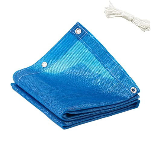 90% Plant Shade Cloth 2 Ft × 3.3 Ft Greenhouse Shade Cloth for Protect Vegetable Plants Fruits Flowers Crops - Blue - color: Blue, size: 2 FT x 3.3 FT