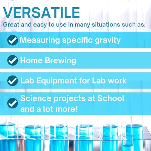 4oz (110 mL) Graduated Cylinder, and 8oz (250 ml) Measuring Pitcher- Heat Resistant & Chemical Resistant, Great for Chemicals, Oil, Pool and Lawn, Home Brew - Ounce (oz) and Milliliter (mL)