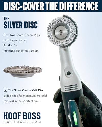 Sheep Hoof Trimmers Kit, 110V Electric Set with Supplies | Rotary Hoof Grinder for Sheep, Trimming & Finishing Discs, Chain File, Safety Glasses & Tool Bag, Plug-In - size: Sheep Hoof Trimming