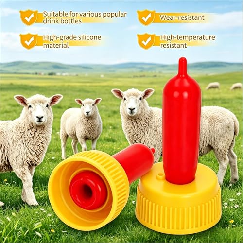 Pritchard Nipples for Nursing Lambs and Goat Kids,8-Pcs