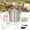 9L Goat Milking Machine, Rechargeable Battery Adjustable Pulse Vacuum Electric Goat Milking Machine,Portable Milking Machine,Individual Pulsation Adjustment, Udder Protection - size: 9L Goat