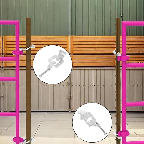 T-Post Gate Hinge Pins 5/8" Shank, Adjustable Hinge Pins for Metal T-Post, Chain Link Fence Gate, Farm & Ranch Use (1-Pack-Right-Angle)