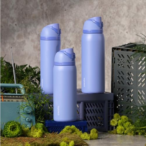 Owala FreeSip Stainless Steel Water Bottle 24 oz Out of the Blue - color: Out of the Blue, size: 24 Ounces