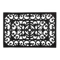 DII Rubber Doormats Collection All Weather, 18x30, Natural Wrought Iron - color: Natural Wrought Iron, size: 1'6" x 2'6" (Rectangular)