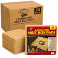 Laying Hen Nest Box Pads Made in USA from Sustainable Aspen Exceslior - 13x13 Nesting Box Liners (24 Pack) - size: 24 Pack