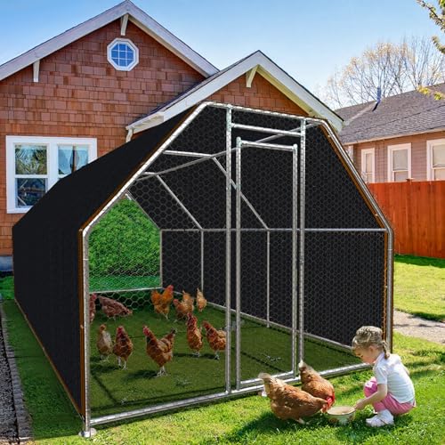 Shade-Cloth 85-90% for Garden Greenhouse Plants 10x16 FT, Black Sun-Block Shade Cover Mesh Tarp with Grommets Sun Shade Canopy for Outdoor Pergola Patio Flower Lawn Kennel Chicken Coop - size: 10x16 FT