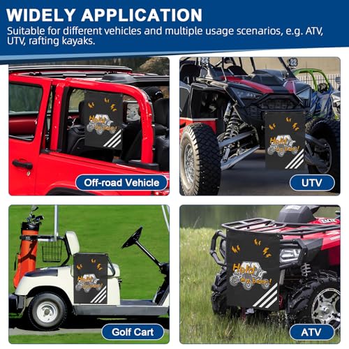 UTV Accessories ATV Trash Bag Hanging Special Design Patterns Off Road SXS, RZR, Compatible With Can-Am, Cfmoto, Teryx, Kawasaki, Golf Cart, Arctic Cat Boat Trash Can, Side By Side Accessories | Compatible With Can-Am, Cfmoto, Teryx, Kawasaki, Golf Cart,