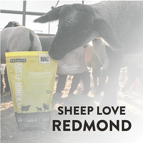 Redmond All Natural Sheep Mineral Supplement - Essential Trace Minerals for Overall Health and Growth Support - 5 lbs - size: 5 LB