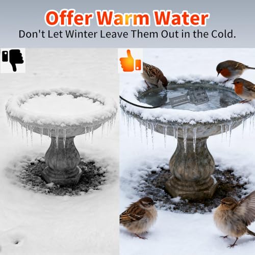 120V 250W Pond De-Icer and Chicken Water Heater for Livestock Tank Heater, Featuring Power-Off Protection, Overheating Protection, GFCI Plug & 9.2FT UL Approved Cord - size: 250 Watt