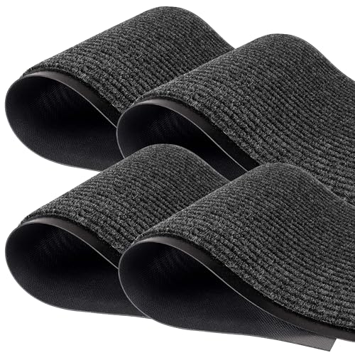 MaxMat® 4-Pack Extra Large Commercial Floor Mat, 3 x 5 Feet Heavy Duty, Waterproof, Low-Profile, Easy to Clean, Rubber Entry Mat (Black, 3 x 5 Feet - 4 Pack) - color: Black, size: 3 x 5 Feet - 4 Pack