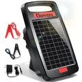 20 Miles Solar Electric Fence Charger with Short Circuit Alarm,0.32JPowered | 24-Hour Protection,Tempered Glass Solar Panel,14-Day Continuous Powered Protection for Livestock Protection - size: GOR32（20M0.32J）