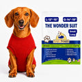 Surgi Snuggly Dog Surgery Recovery Suit, Cone Alternative, Spay/Neuter SL | Dog Recovery Suit for Dogs — Veterinarian-Invented Surgical Suit & Recovery Onesie with Easy Bathroom Access After Surgery - color: Radiant Red, size: Small Long (L-12"-15" | G-14