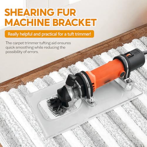 Fenteer Shearing Fur Machine Bracket Easy to Install Shearing Guide Trimmer Tool Accs Thick Carpet Clipper Bracket for Grooming Tools Sheep Shears, B - color: B