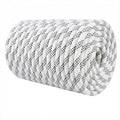 1/2 Inch Arborist Rigging Rope (200 Ft) - ASTM F2116 Certified (9,000 lbs MBS / 900 lbs SWL) - Static Polyester Bull Rope for Tree Climbing, Nautical Rigging & Swings (White) - size: 1/2IN x 200 FT, style: White