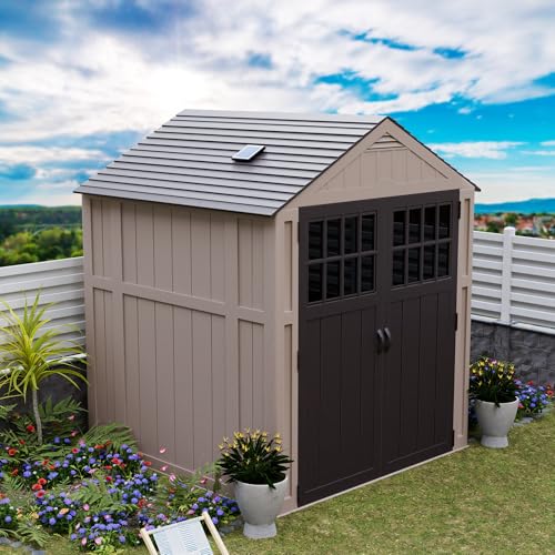Quietcool UTF-SLR-04-L Solar Shed Fan with Light - Perfect for Backyard Sheds - Solar Powered - 3.5 Watt Solar Panel - No Wiring Required - style: UTF-SLR-04-L