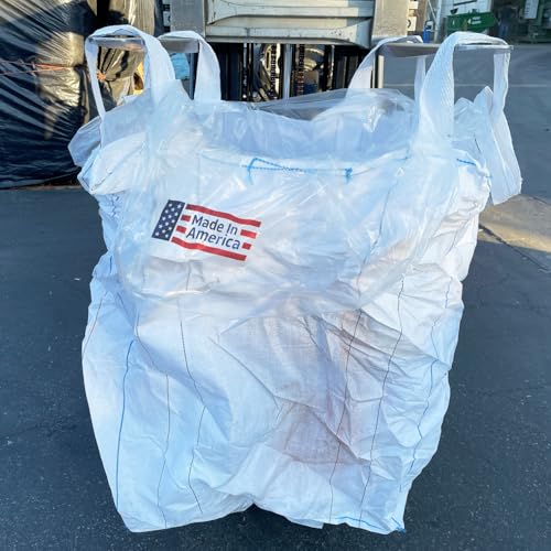 Sandbaggy Clear FIBC Bulk Bag Liners | Made in USA | Liners Fits Bulk Bags Up to 55" x 55" x 75" | Built w/ 1 Month UV | Heavy Duty 1.5 Mil Thick (Pack of 4)