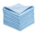 Zflow Microfiber Dish Cleaning Cloth in Blue - Dish Rags Kitchen Cleaning Cloths with Poly Scour Mesh Scrubbing Side - 10 Pack 12"x12"…