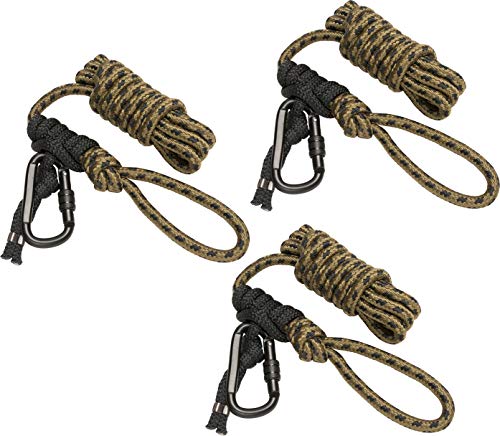 Hunter Safety System Rope Style Treestrap: 9' Hunting Safety Strap with Prussik Knot for Climbing & Treestand Security - style: 3-Pack