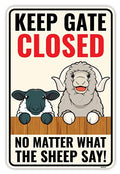 Venicor Sheep Sign Decor - 9 x 14 Inches - Aluminum - Sheep Gifts for Sheep Lovers Kids - Sheep Halter Stand Toy Stuff