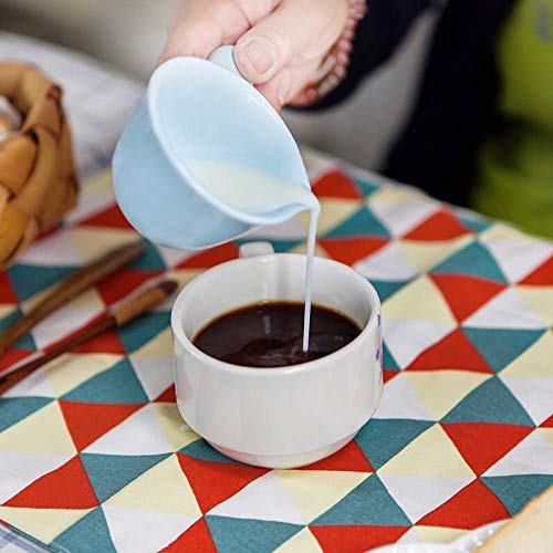 Small Sauce Bowls 2 OZ Cute Dip Bowls Set of 5 with Handle Colorful Ceramic Creamer Cup Mini - Mixed 5 Color - color: mixed 5 colors