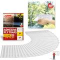 XFasten Window Fly Traps Sticky Clear 100-Pack Fruit Fly Traps for Indoors Sticky, Residue-Free, Odorless, Discreet Adhesive Indoor Catcher for Fruit Flies Houseflies, Gnats on Windows Kitchen Garage - style: 100-Pack
